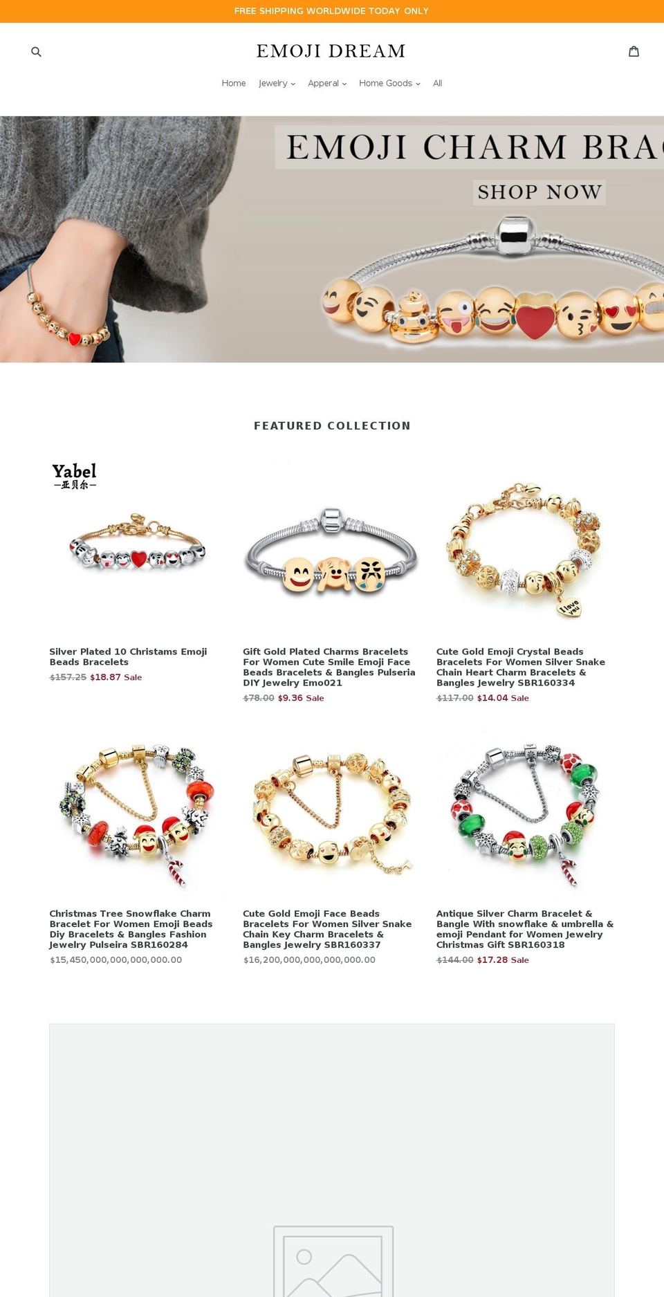 emojidream.com — Shopify storefront screenshot