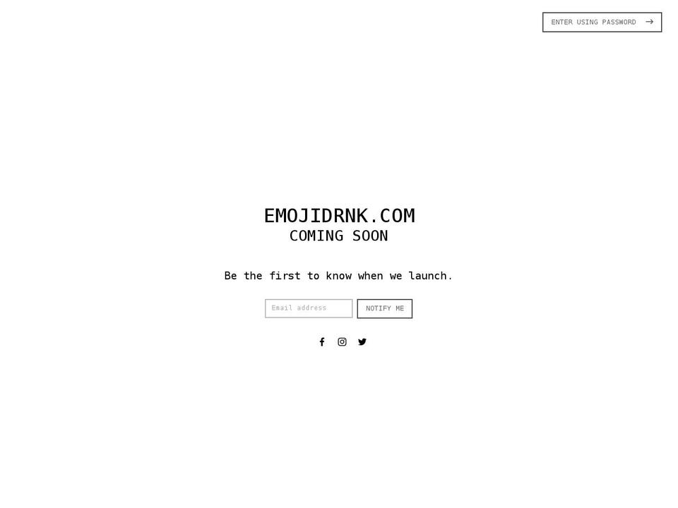 emojidrnk.co.uk shopify website screenshot