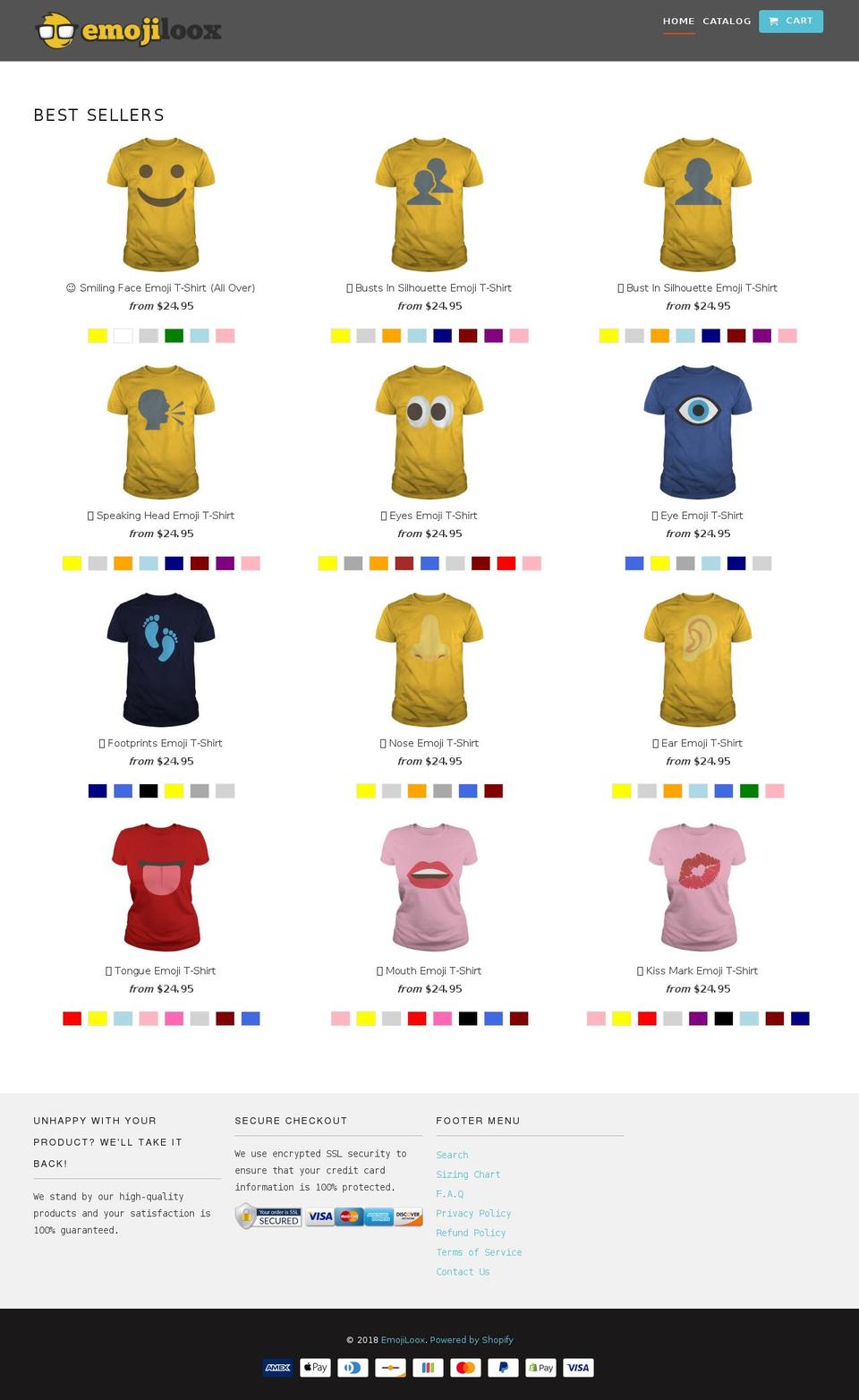 emojiloox.com — Shopify storefront screenshot