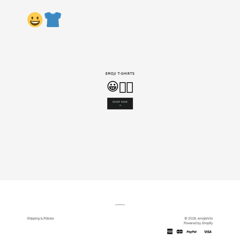 emojishrts.com — Shopify storefront screenshot