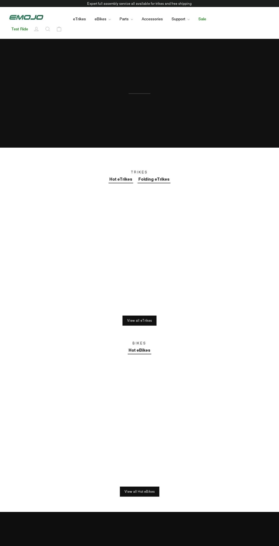 emojobike.com shopify website screenshot