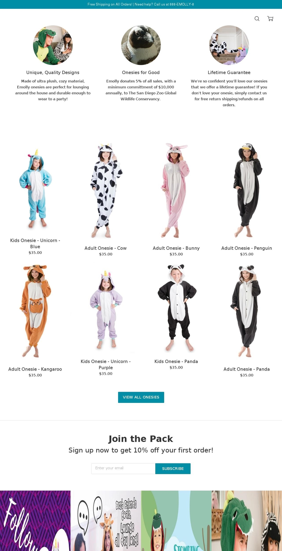 emolly.com shopify website screenshot