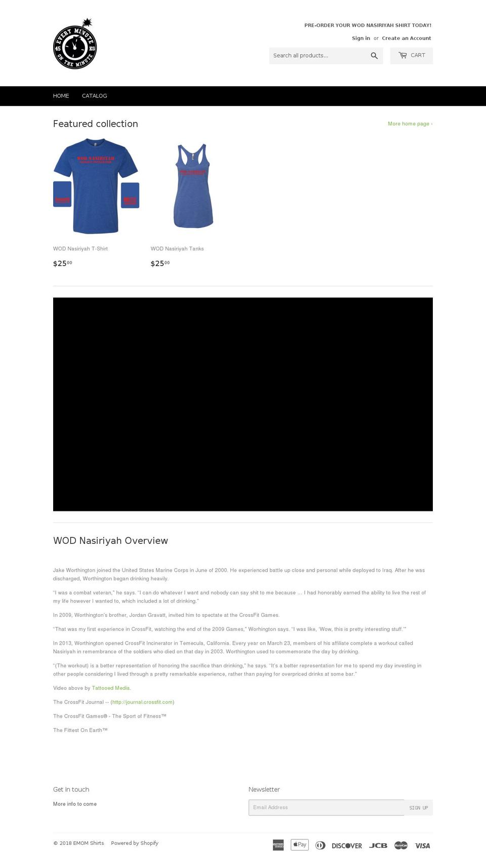 emomshirts.com — Shopify storefront screenshot