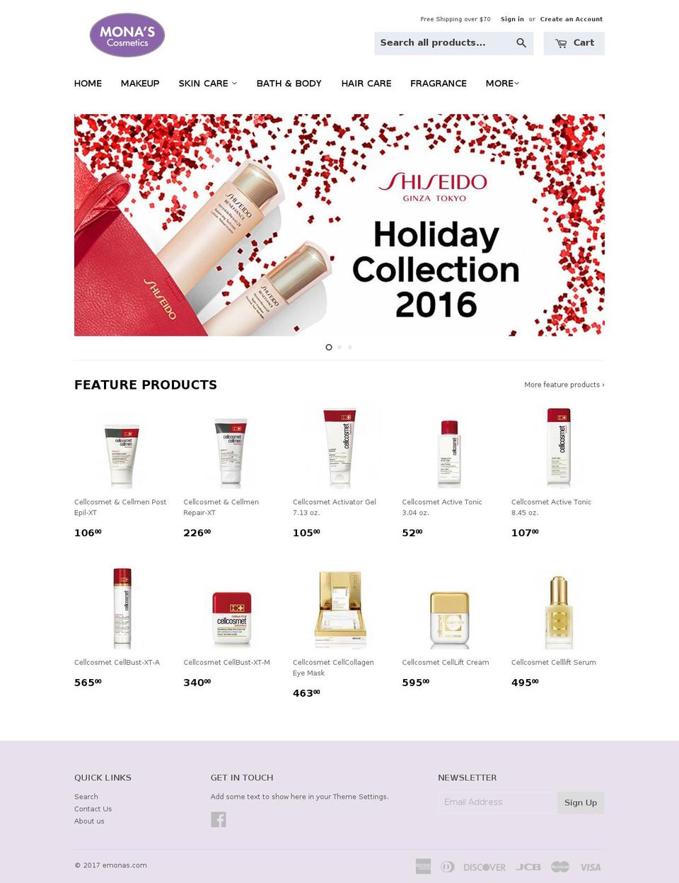 emonas.com shopify website screenshot
