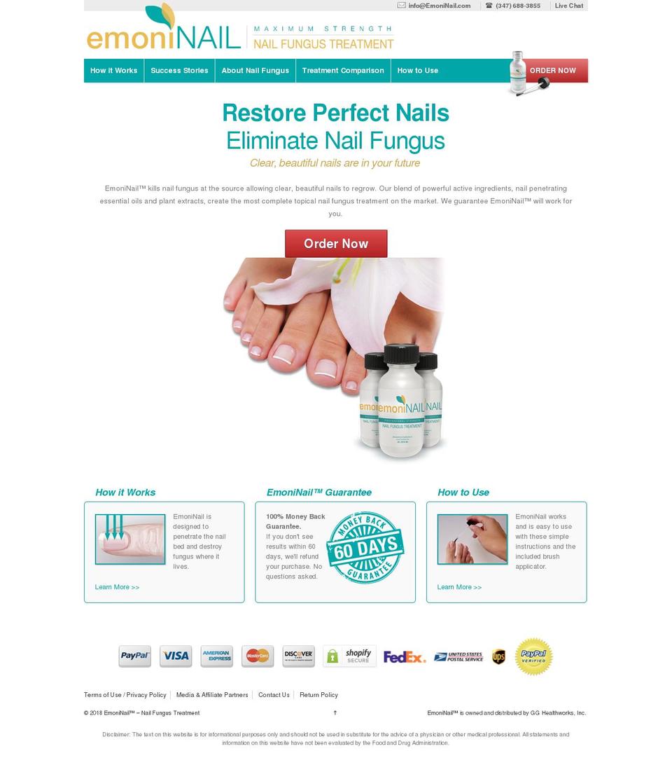 emoninail.com shopify website screenshot