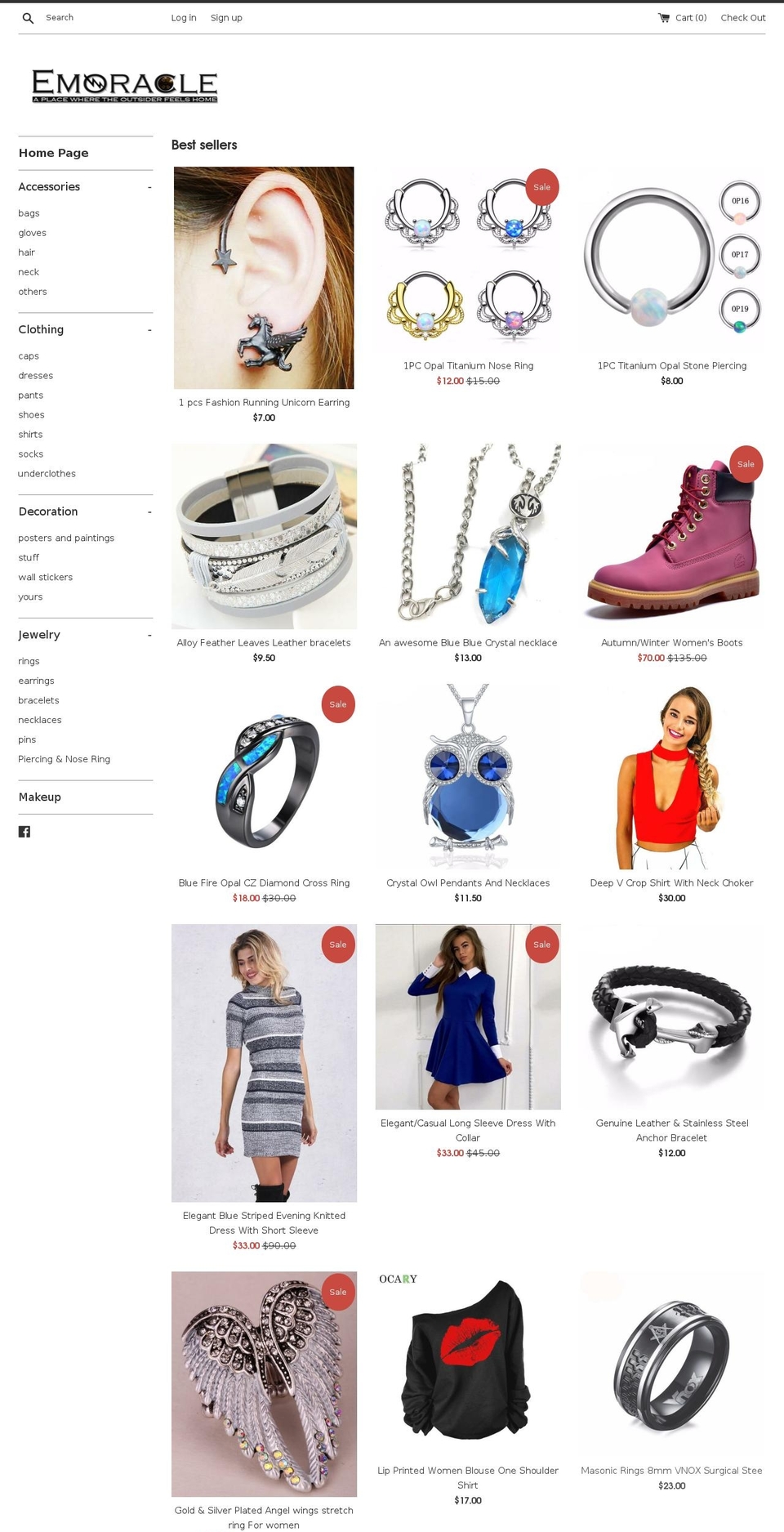 emoracle.com shopify website screenshot