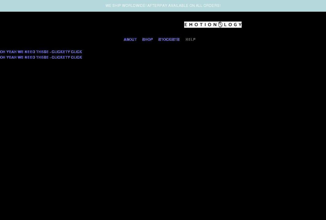 emotionology.com.au shopify website screenshot