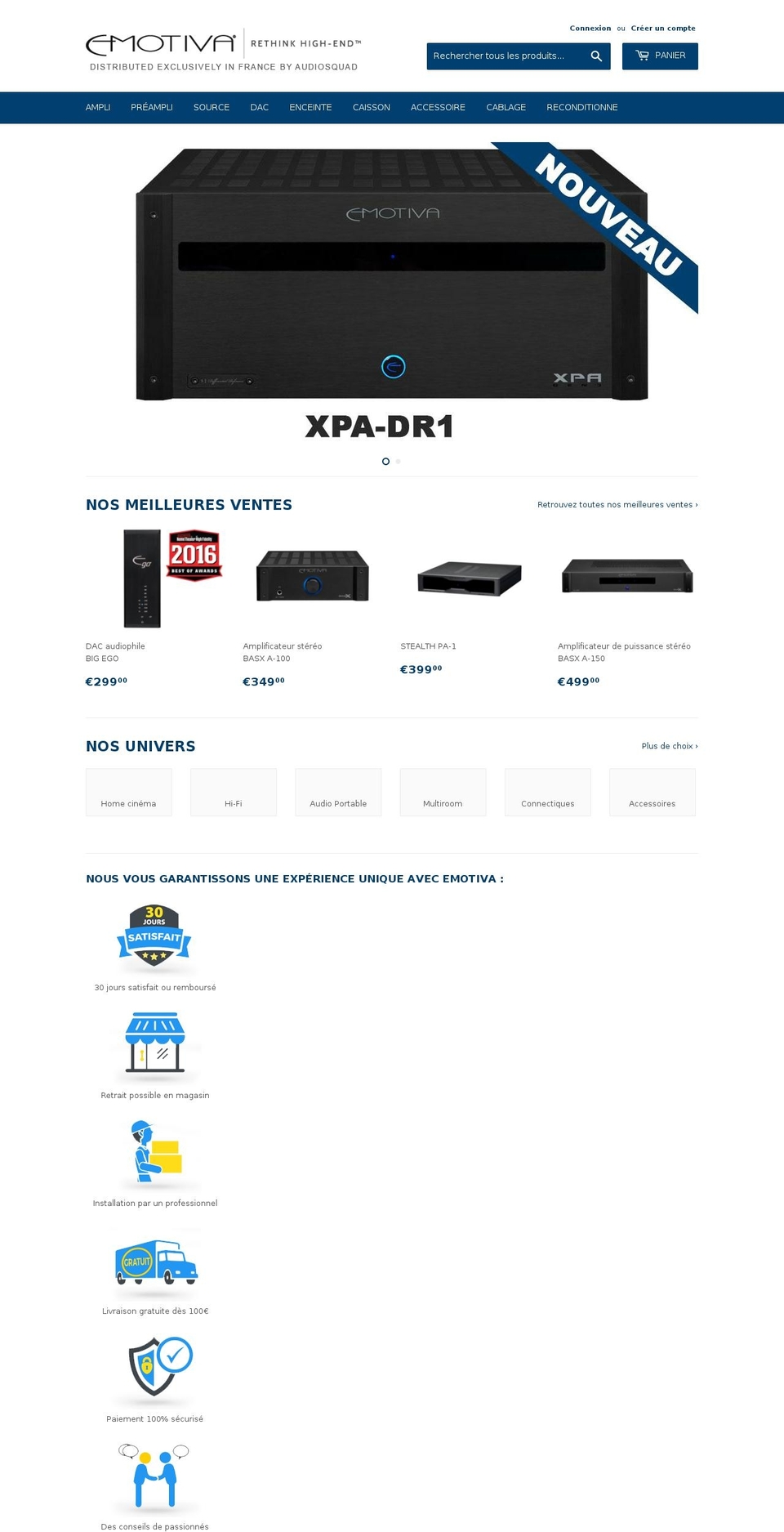 emotiva-france.com — Shopify storefront screenshot