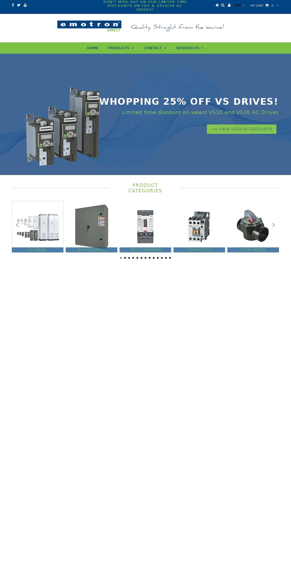 emotrondirect.com shopify website screenshot