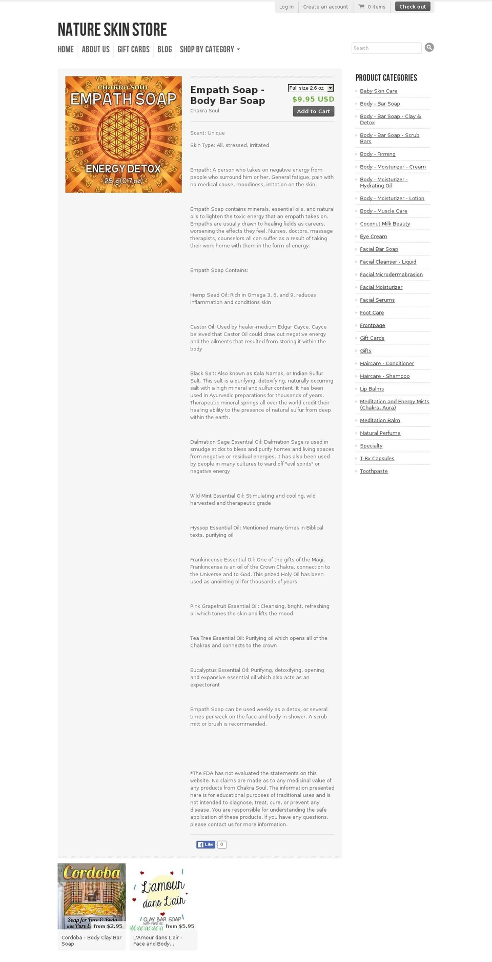 empathsoap.com shopify website screenshot