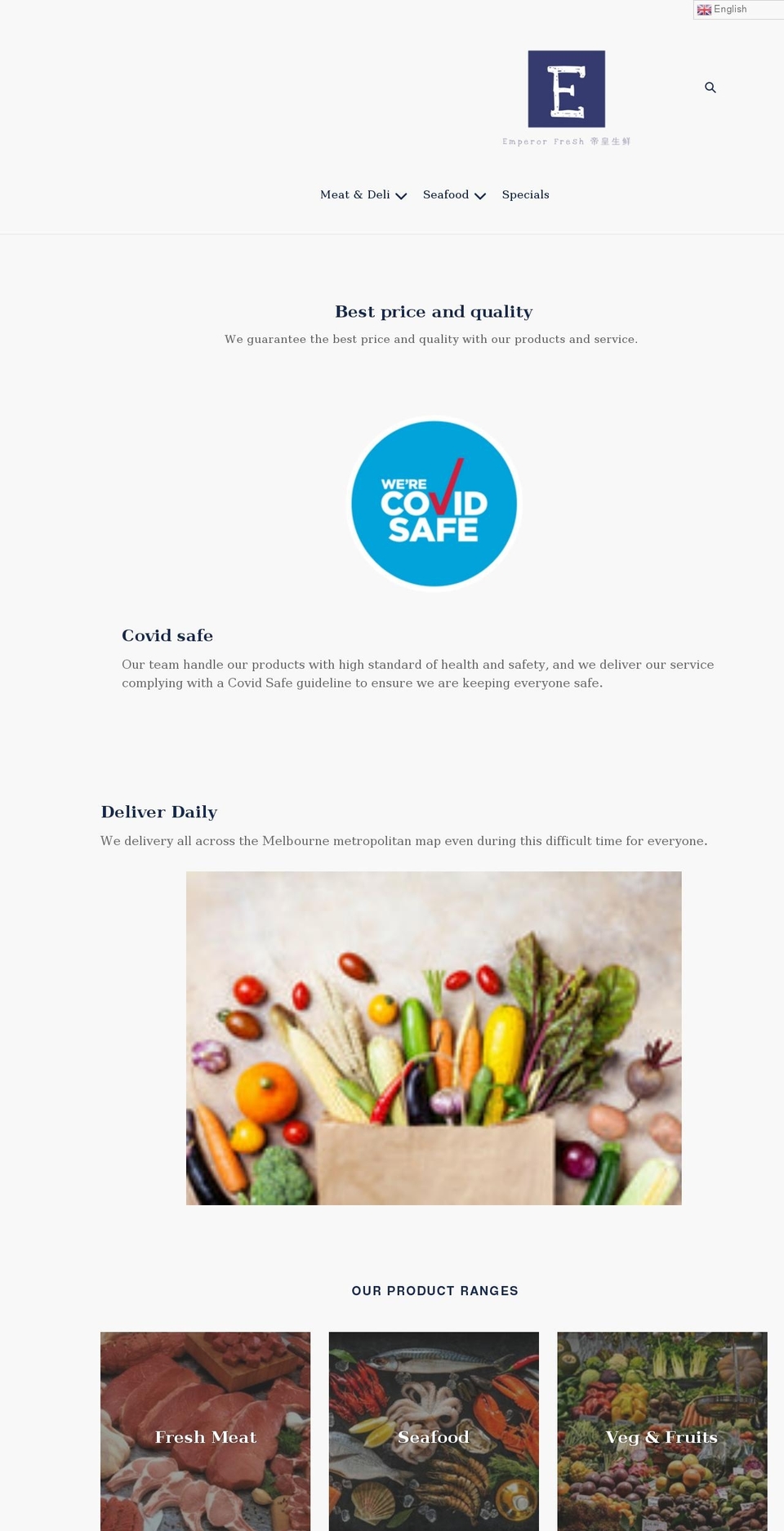 emperorfresh.com.au shopify website screenshot
