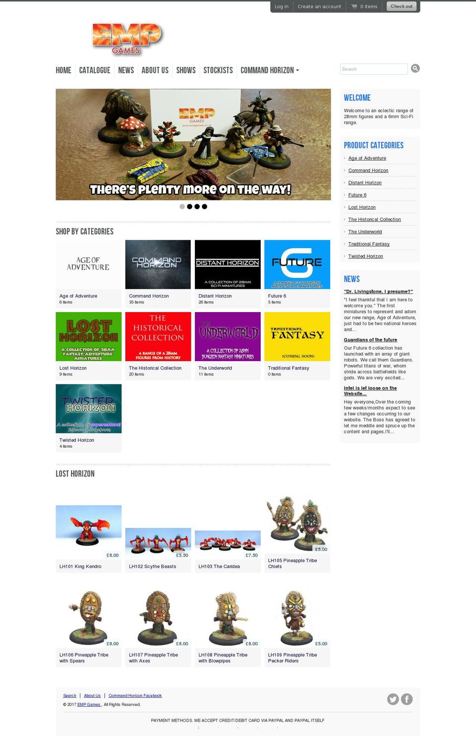 empgames.com shopify website screenshot