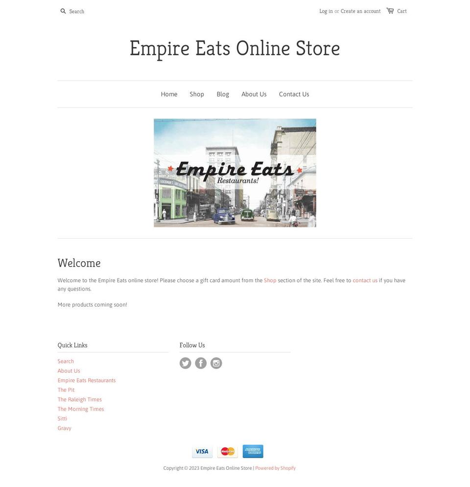 empire-eats.myshopify.com shopify website screenshot
