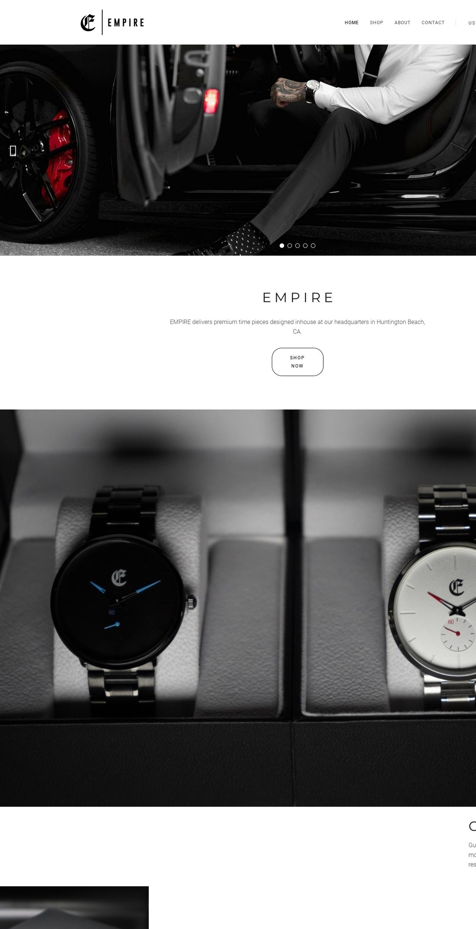 empire-timepieces.com — Shopify storefront screenshot