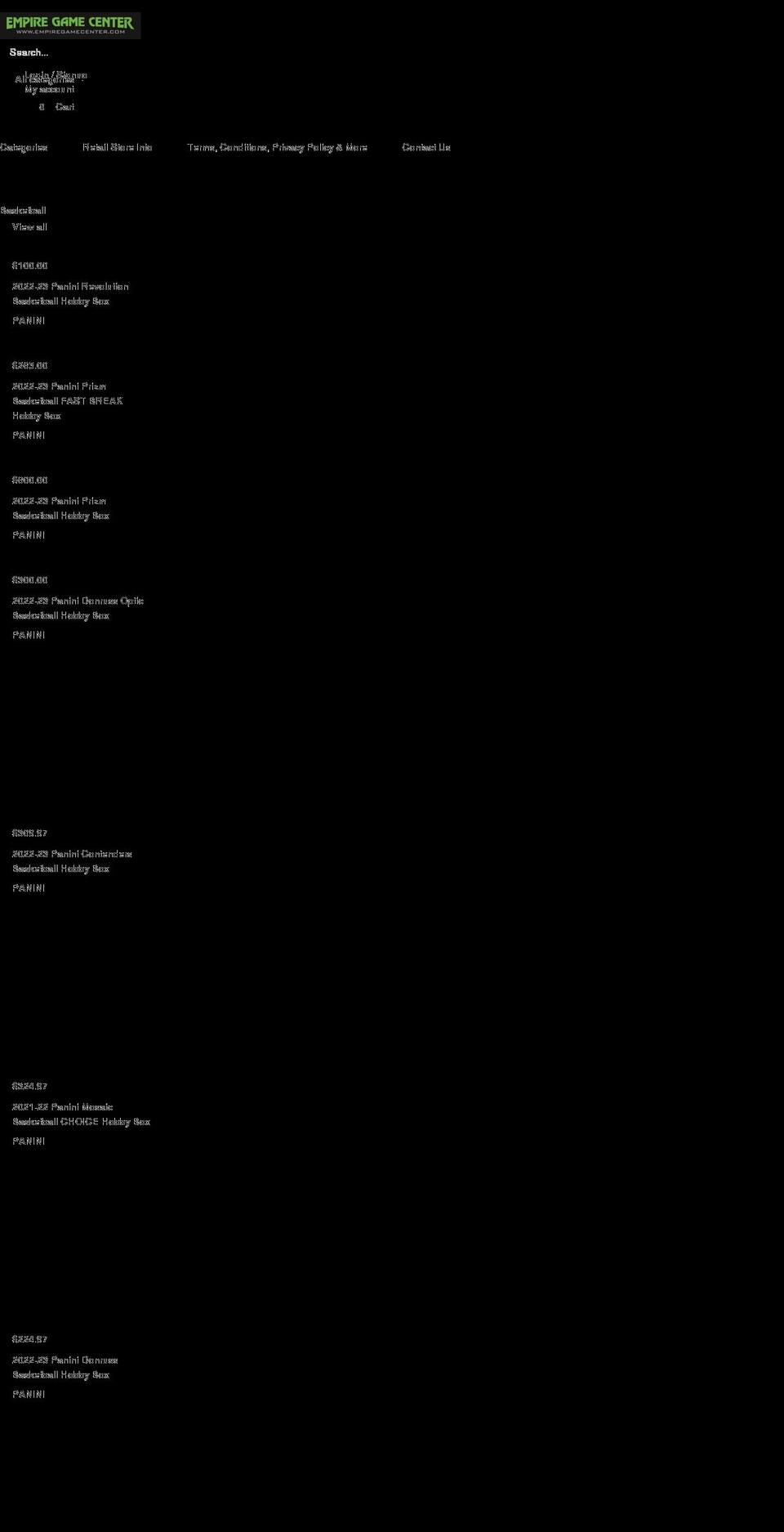 empiregamecenter.com shopify website screenshot