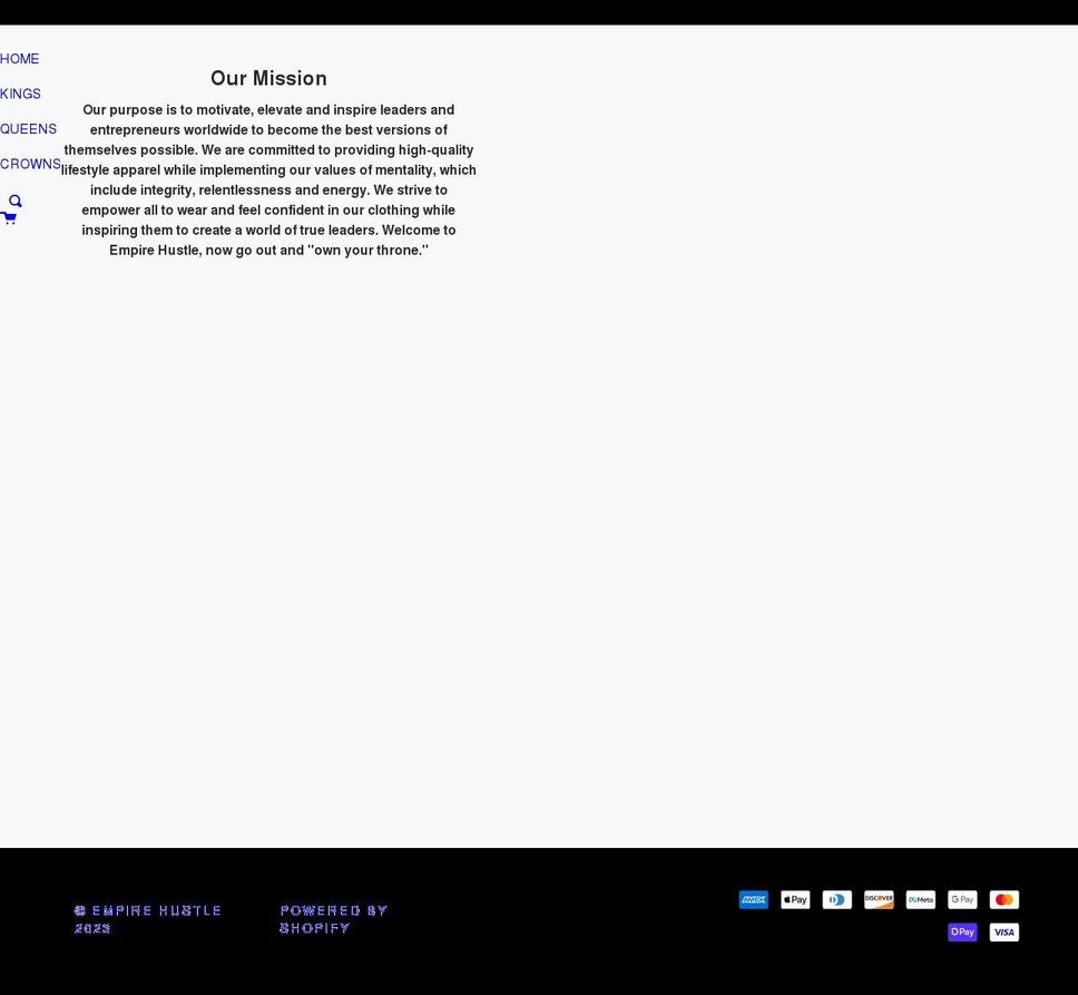 empirehustle.shop shopify website screenshot
