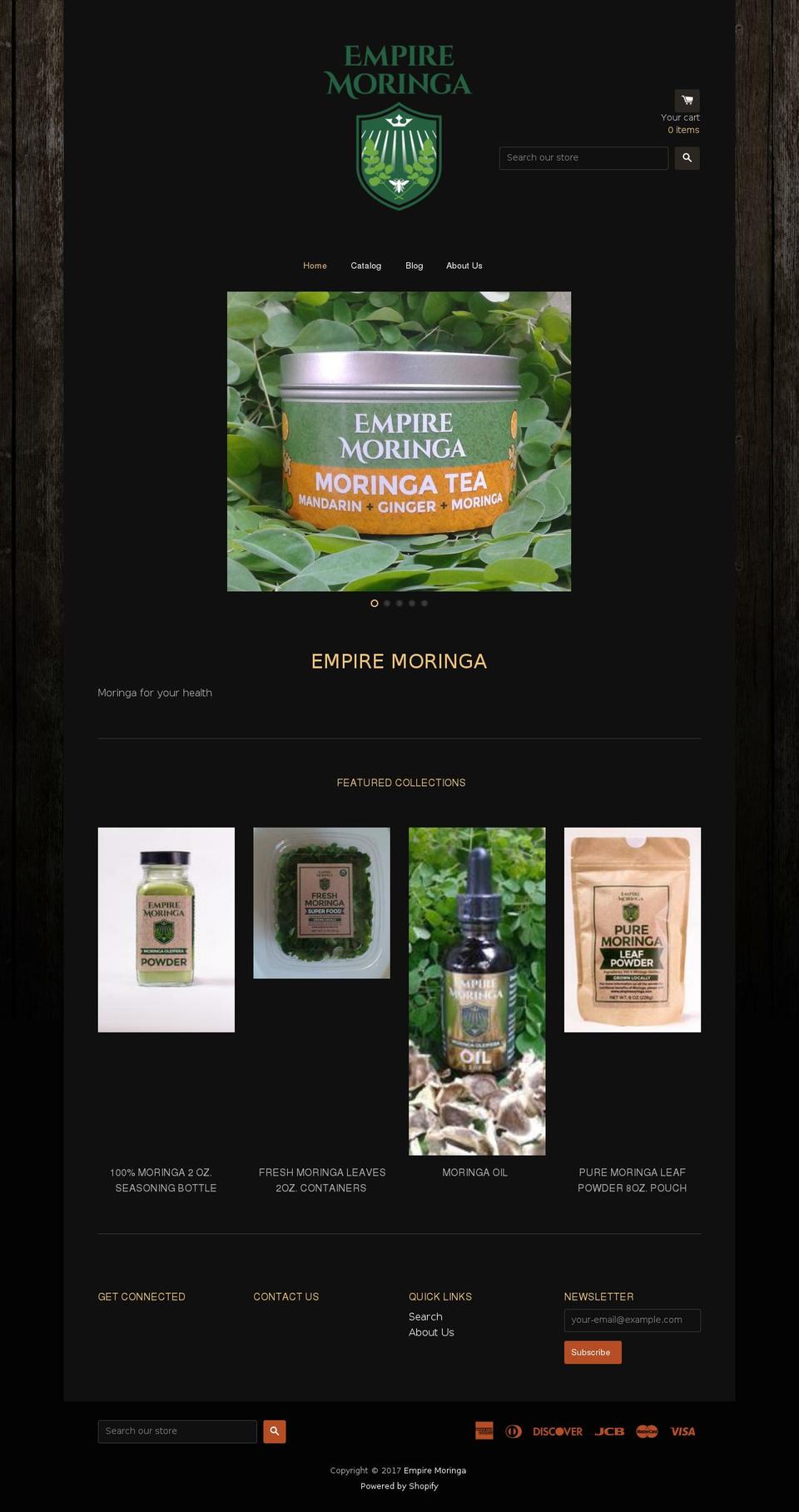 empiremoringa.com shopify website screenshot