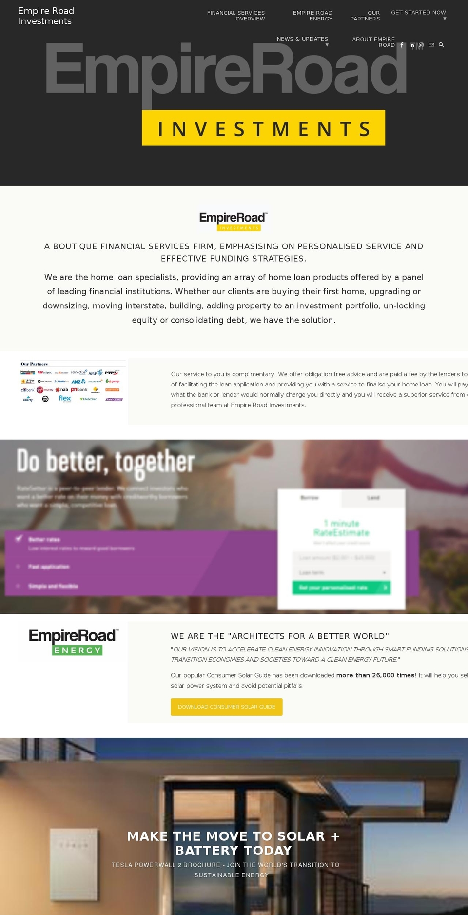 empireroad.com.au shopify website screenshot