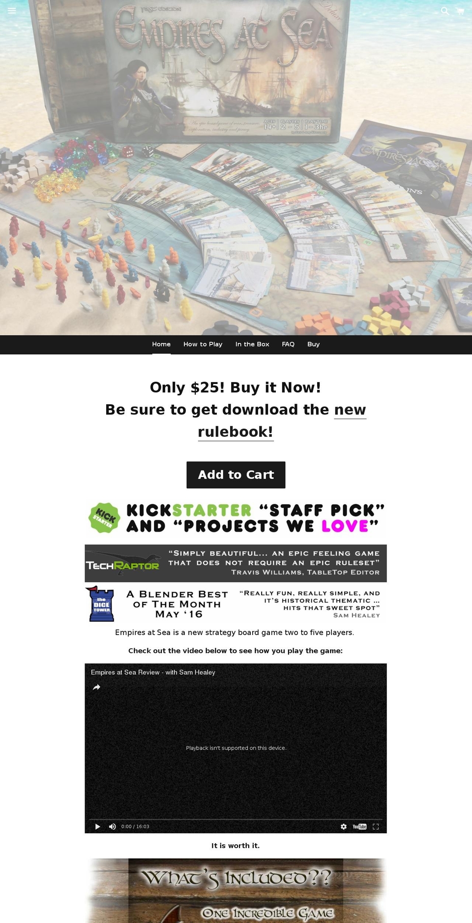 empiresatsea.com shopify website screenshot