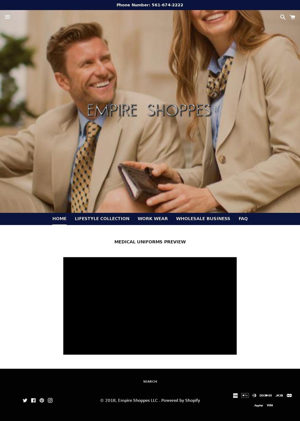 empireshoppes.com — Shopify storefront screenshot