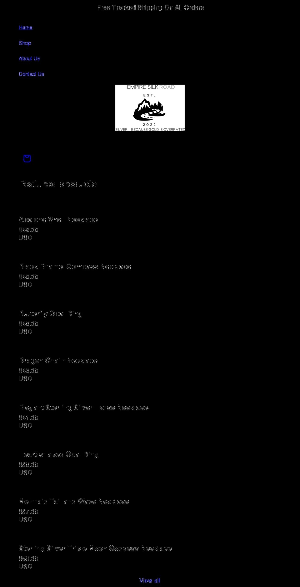 empiresilkroad.com shopify website screenshot