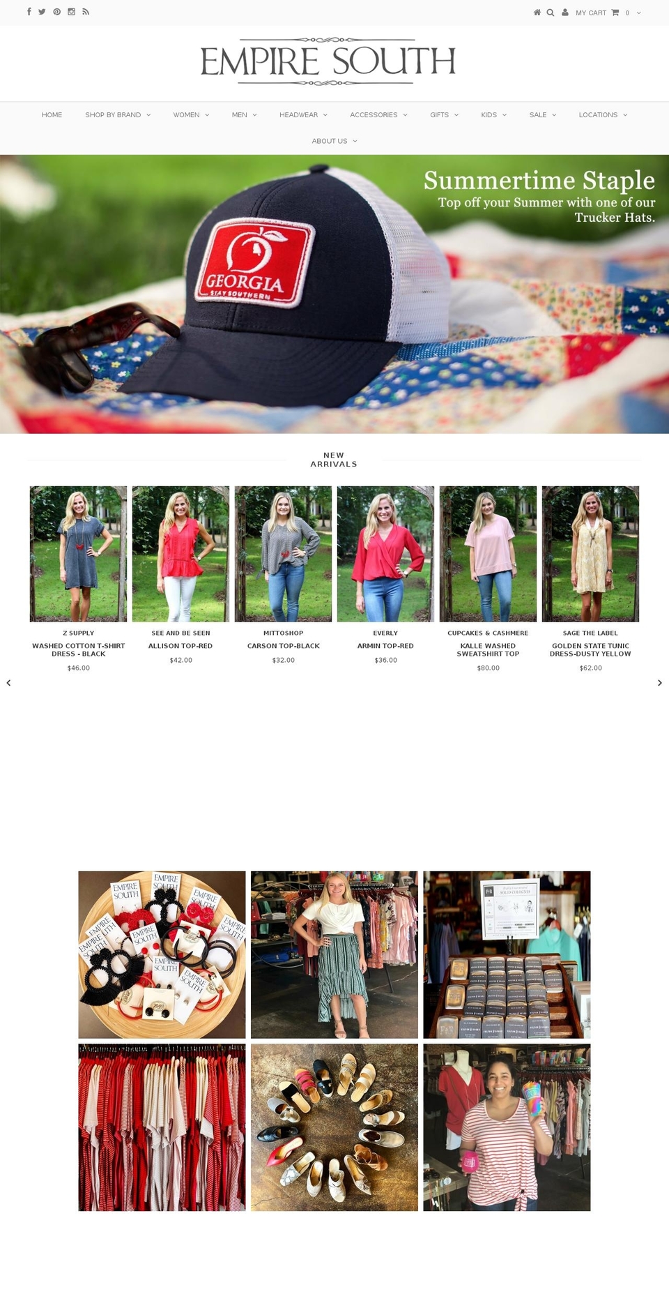 empiresouthclothing.com — Shopify storefront screenshot