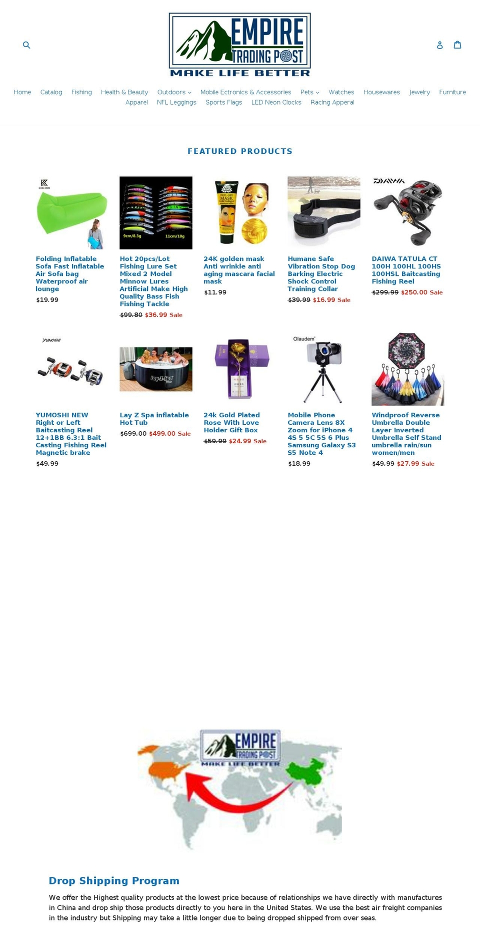 empiretradingpost.com — Shopify storefront screenshot