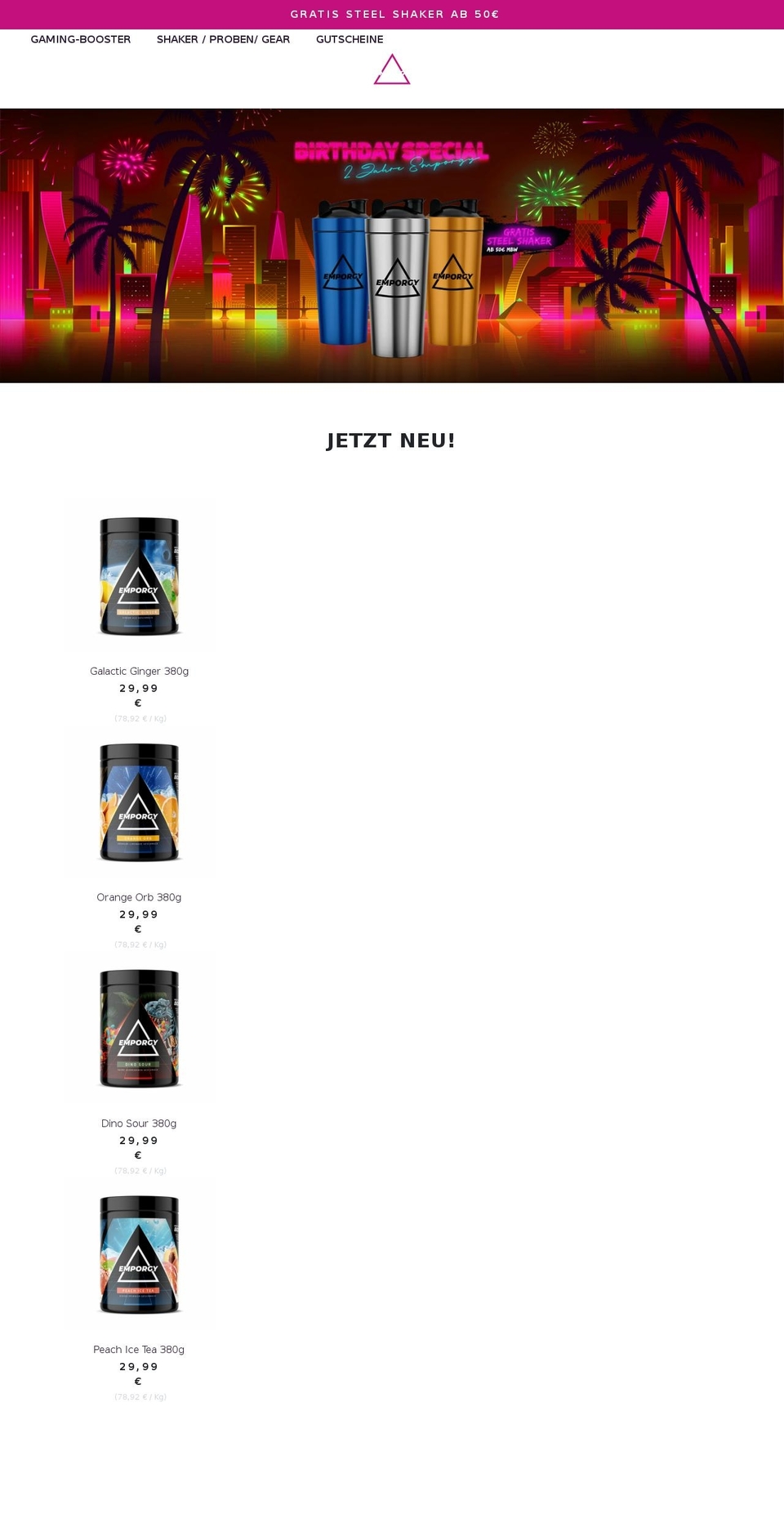 emporgy.com shopify website screenshot