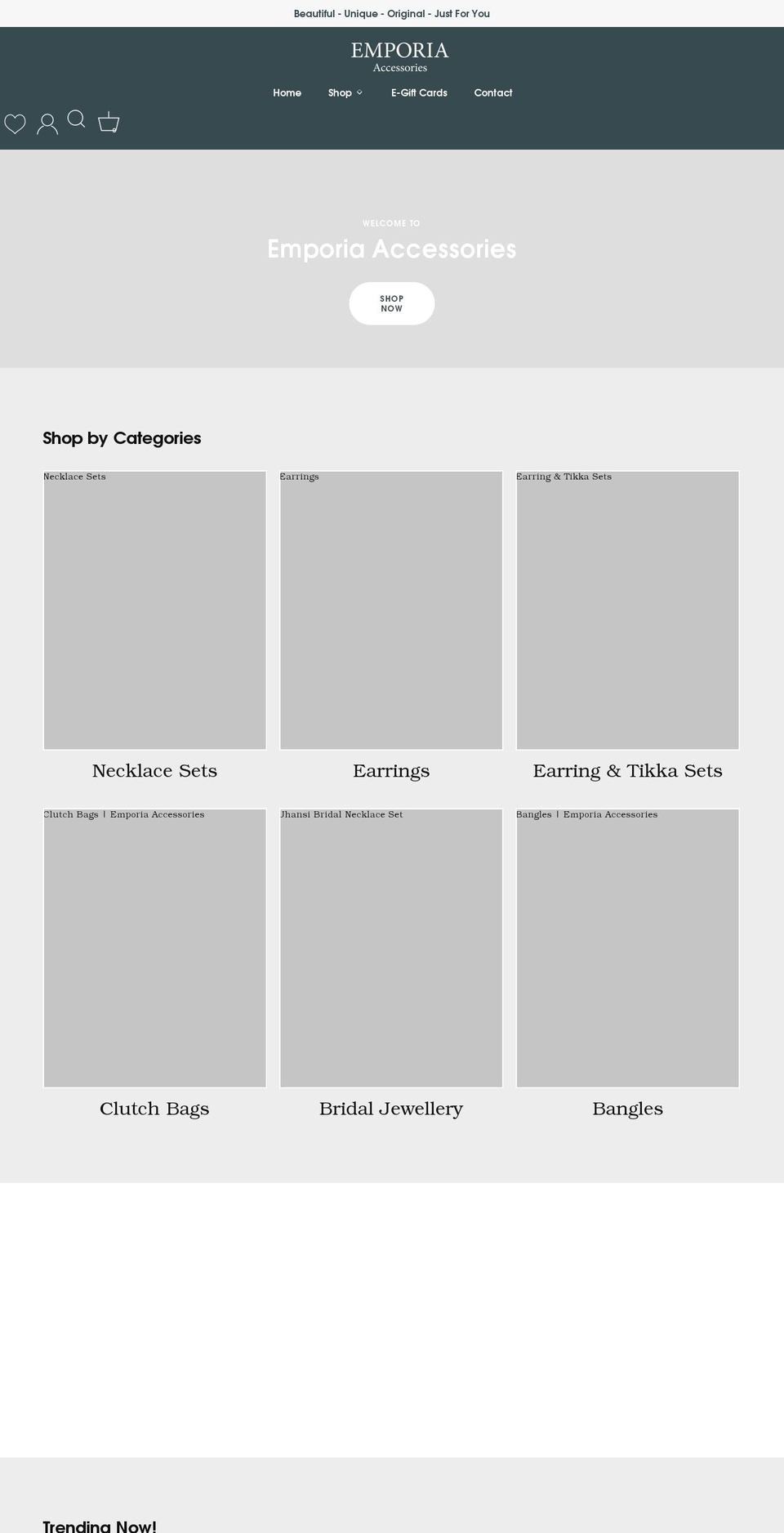 emporiaaccessories.com shopify website screenshot