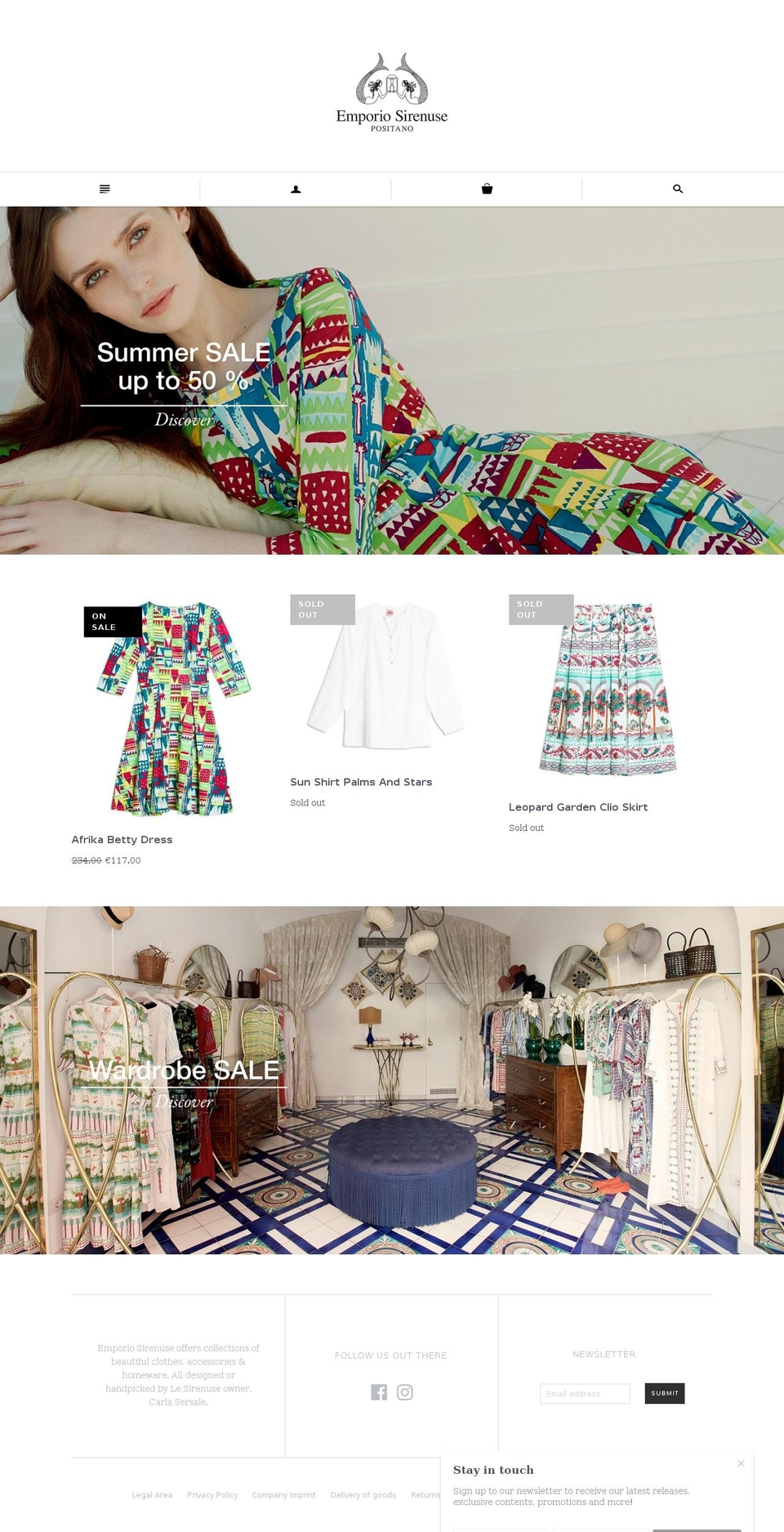 emporiolesirenuse.com — Shopify storefront screenshot