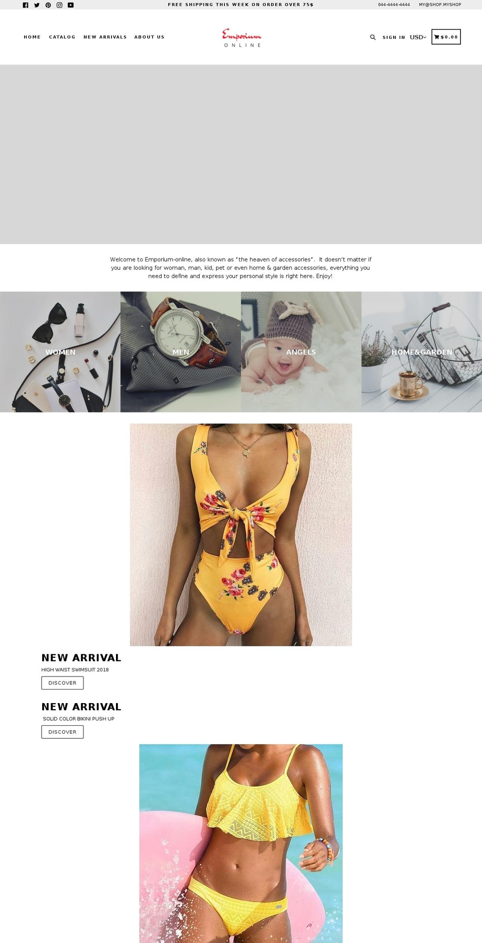 emporium-online.com — Shopify storefront screenshot