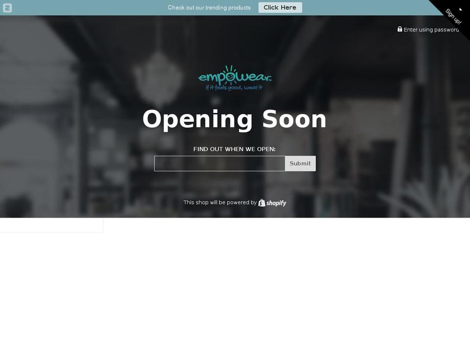 empowear.com shopify website screenshot