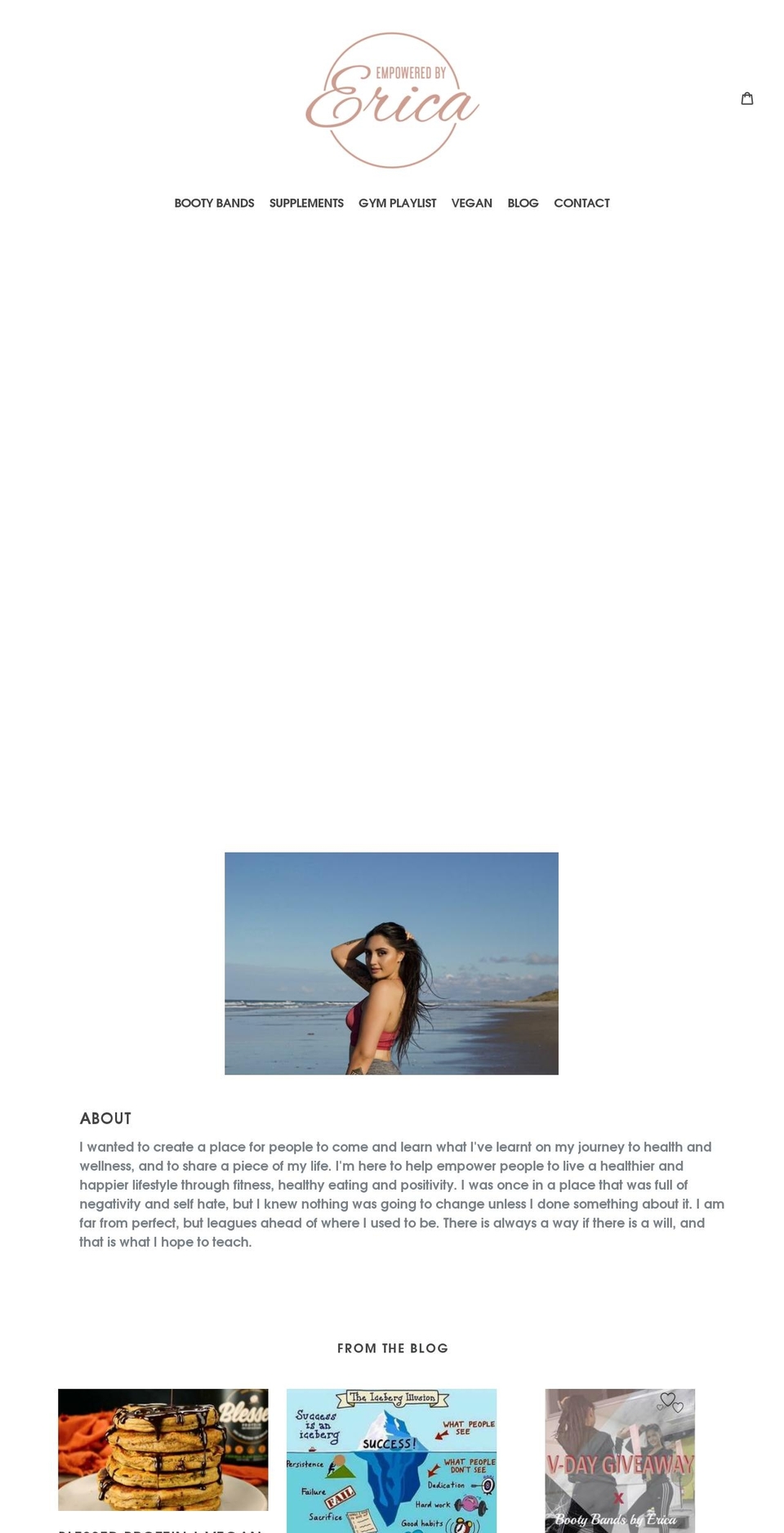 empoweredbyerica.com — Shopify storefront screenshot