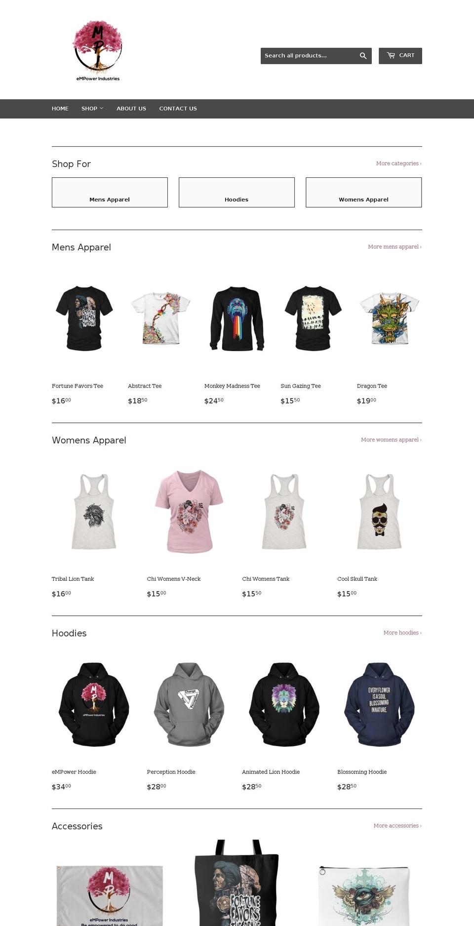 empowerindustries.net shopify website screenshot