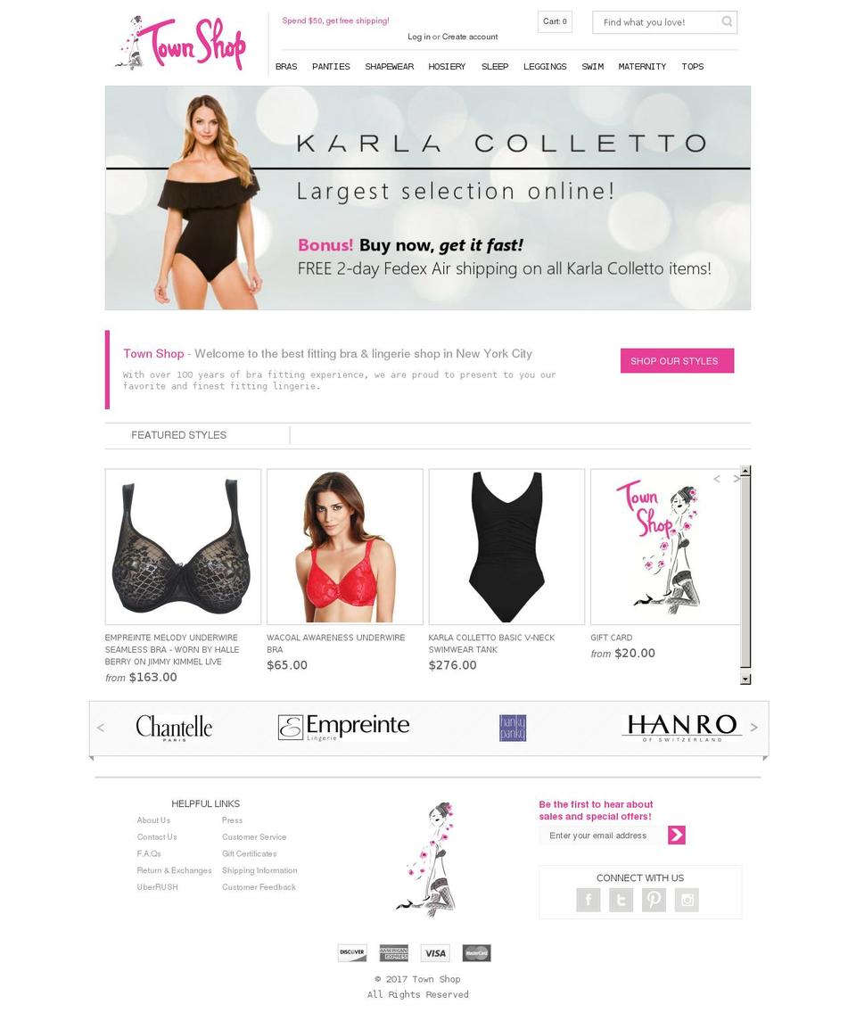 Town Shop - New Menu Shopify theme site example empreinte-bra.com