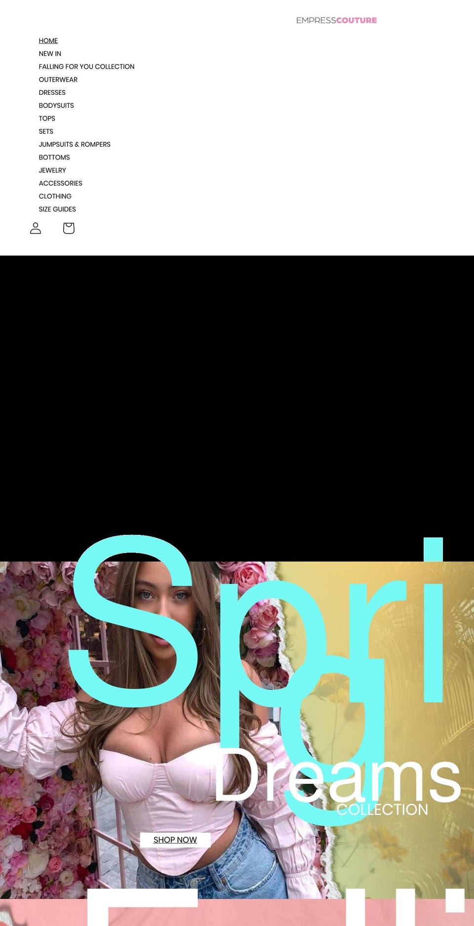 empresscouture.com shopify website screenshot