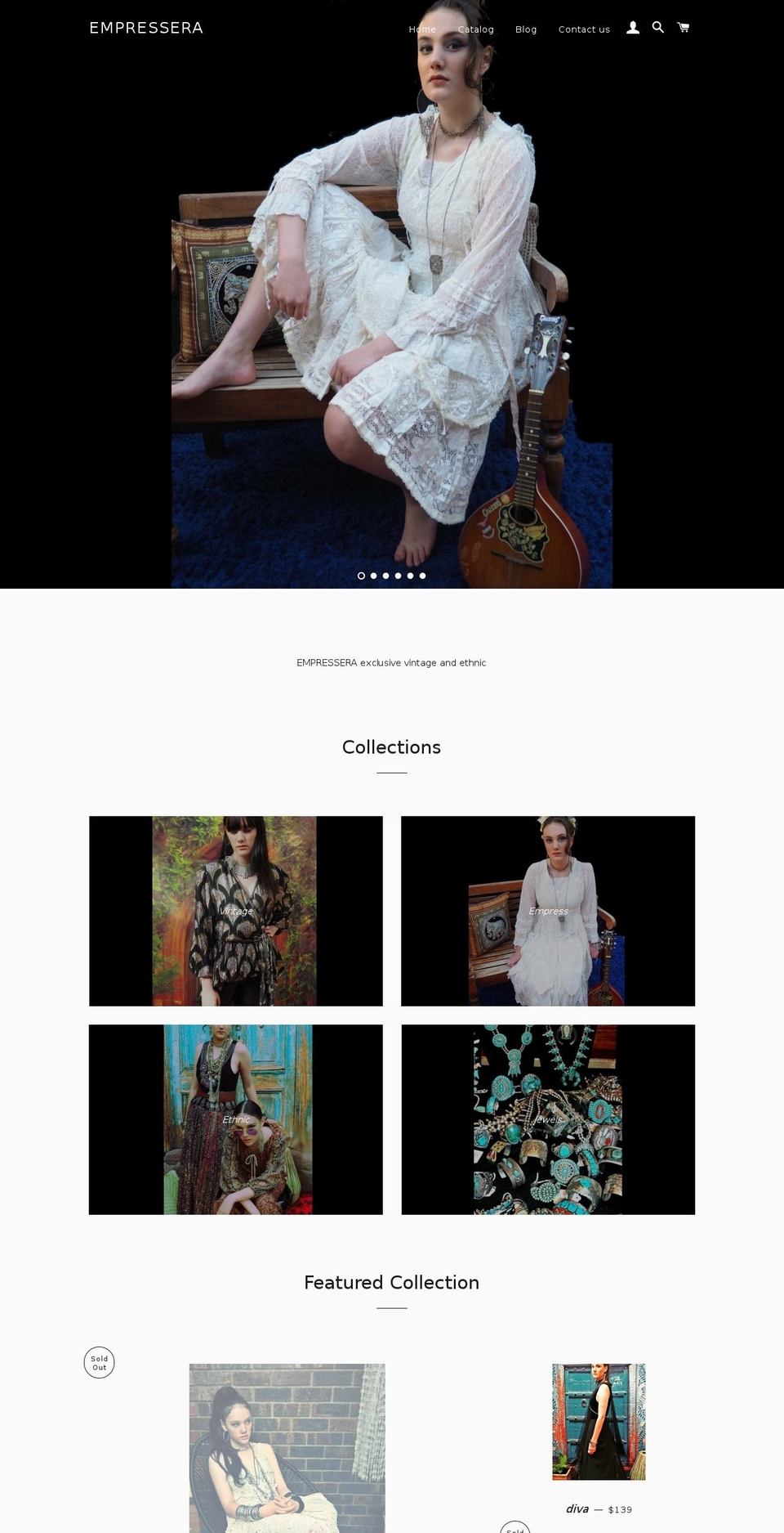 empressera.com — Shopify storefront screenshot