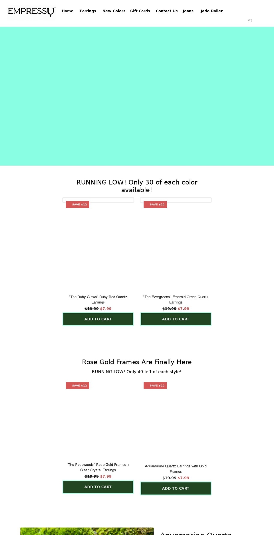empressuonline.com shopify website screenshot