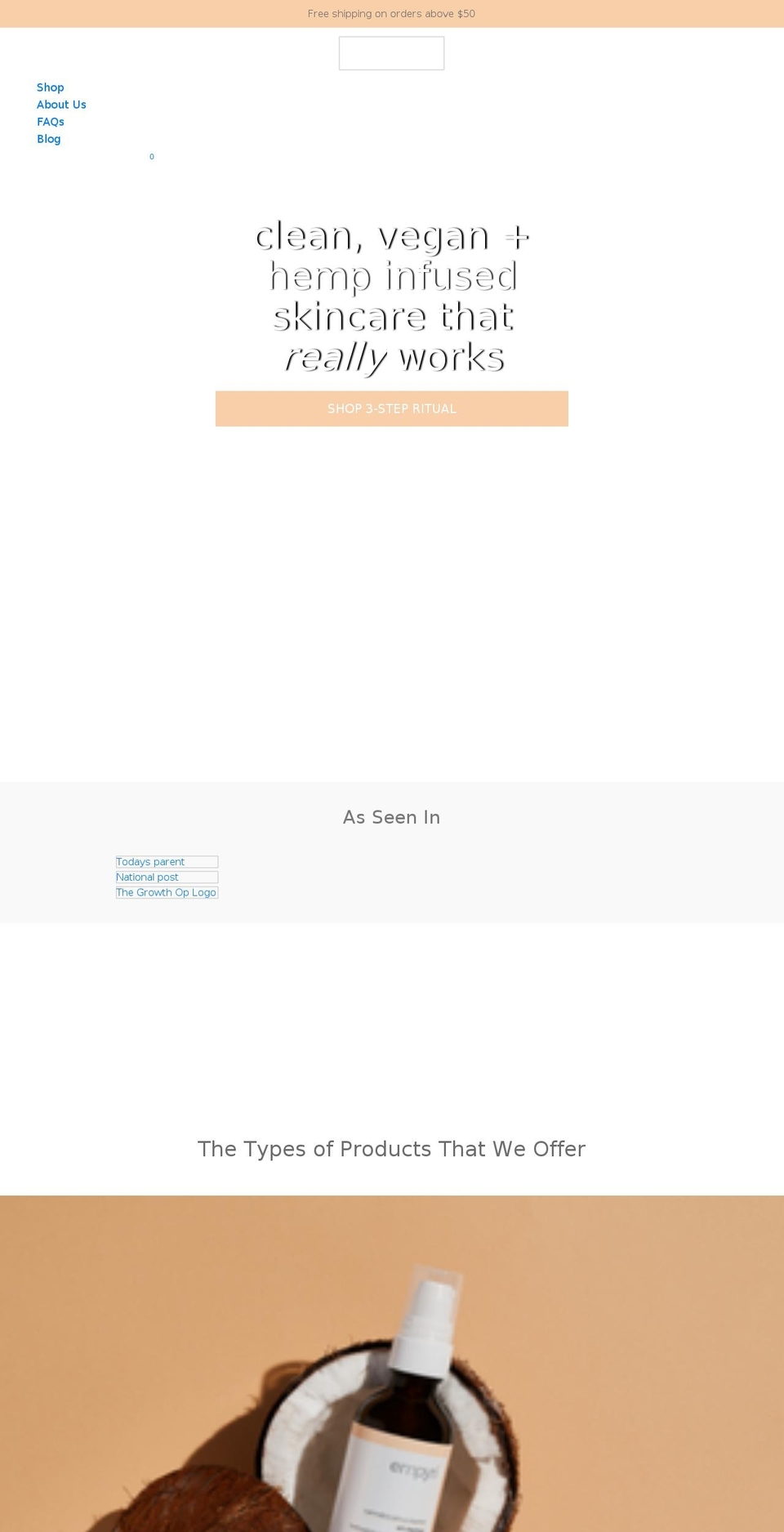 empyri.com shopify website screenshot