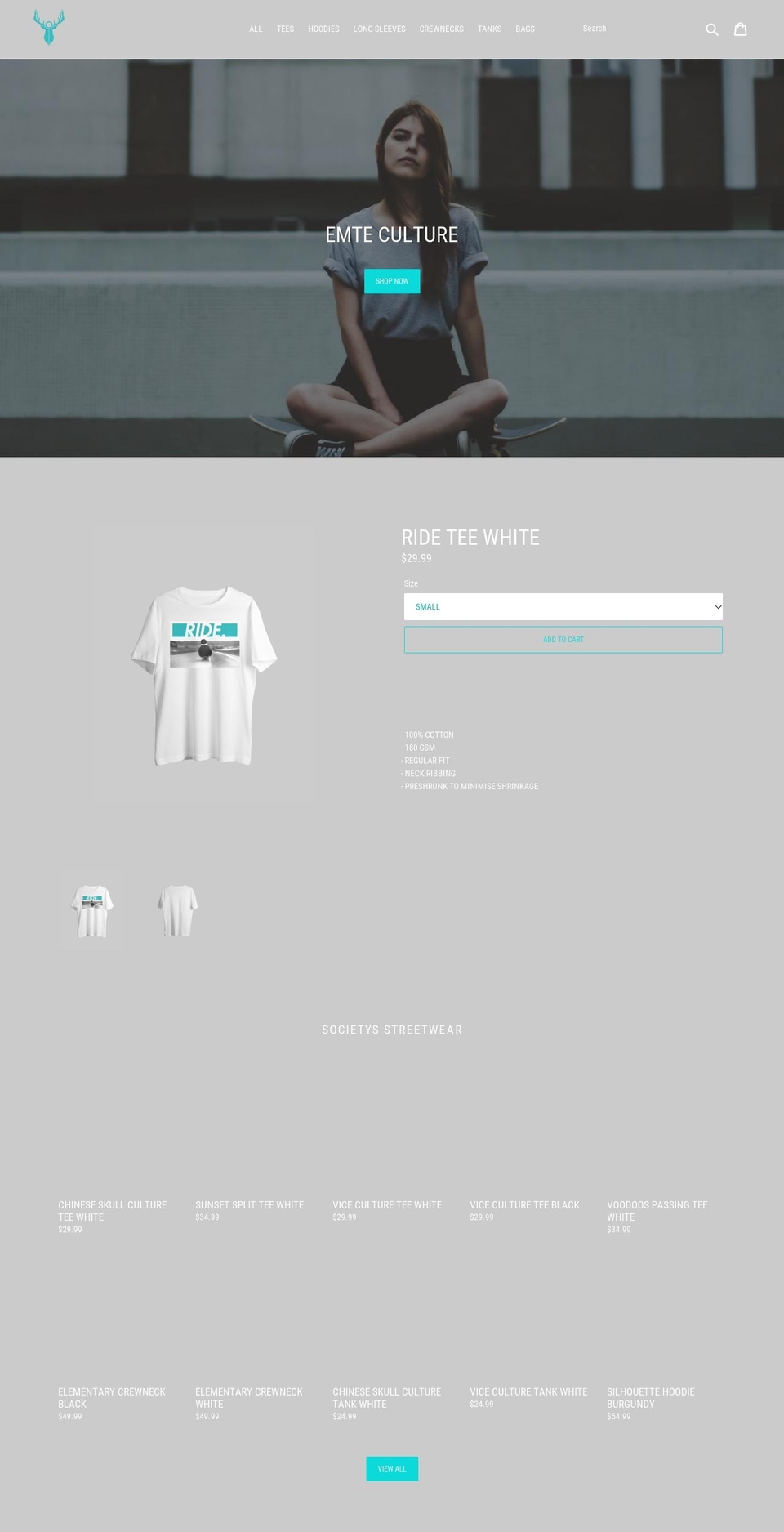 emteculture.com — Shopify storefront screenshot