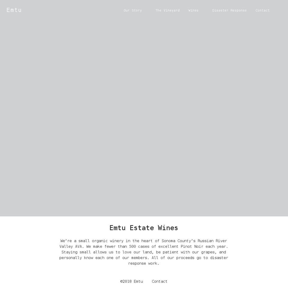 emtuwines.com shopify website screenshot