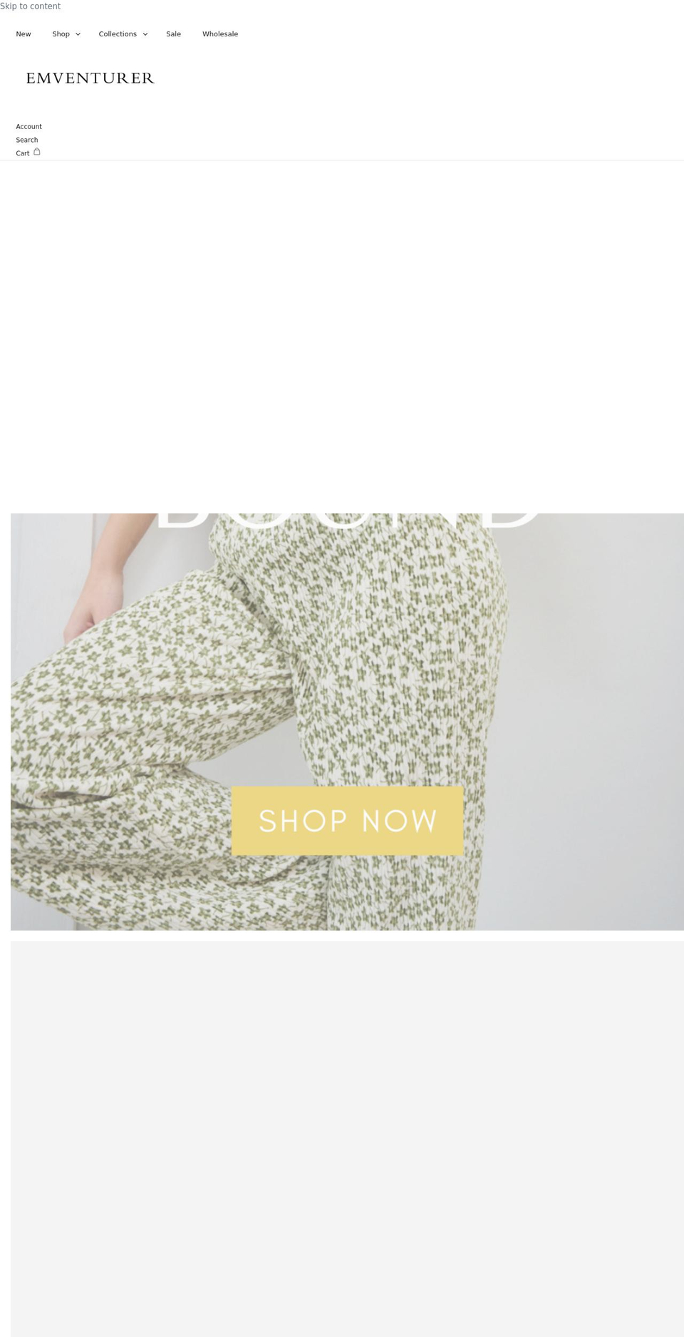 emventurer.com shopify website screenshot