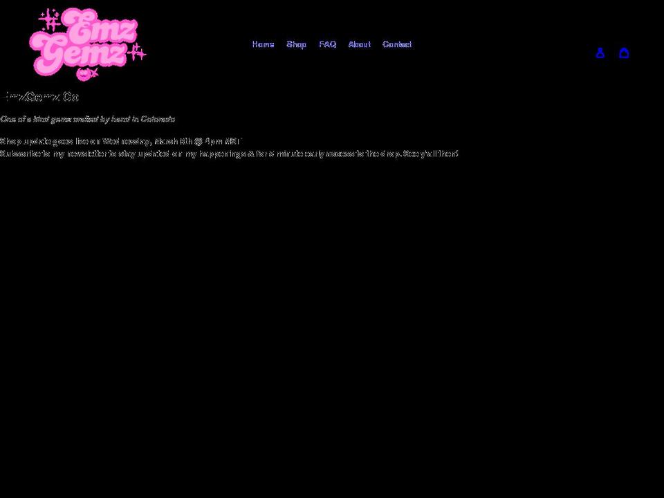 emzgemzco.com shopify website screenshot