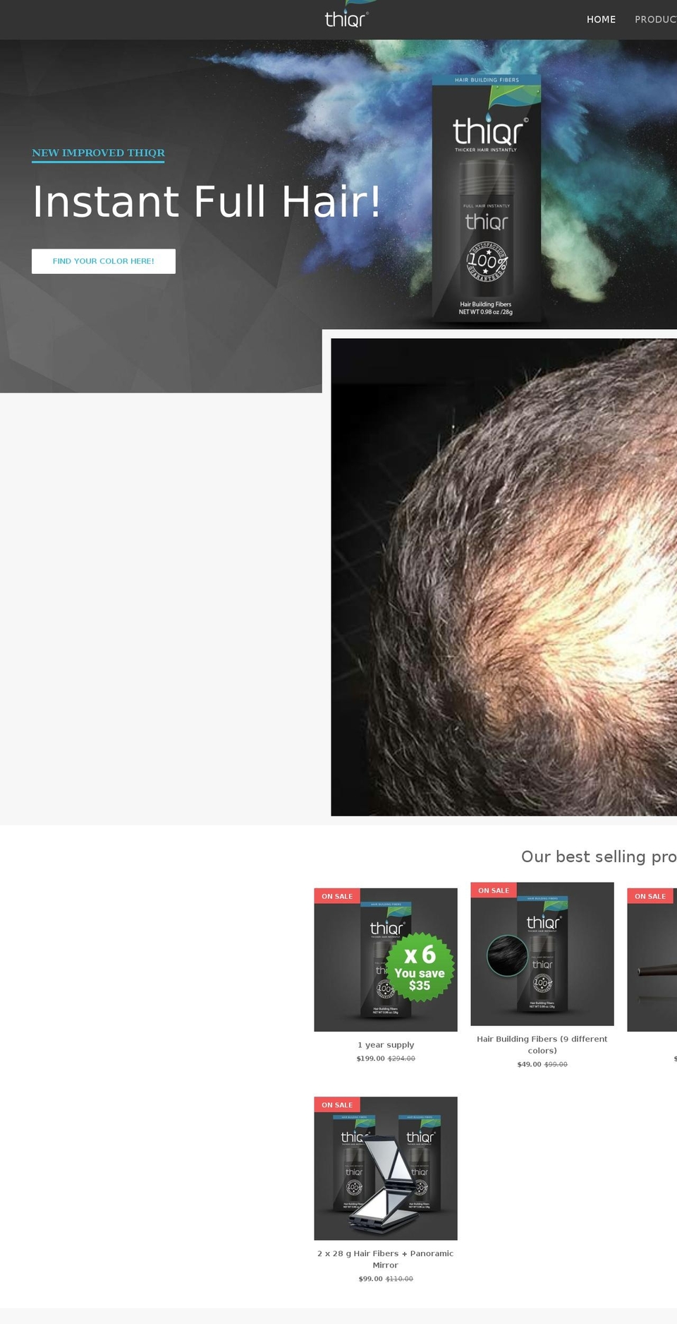 en.thiqr.com — Shopify storefront screenshot