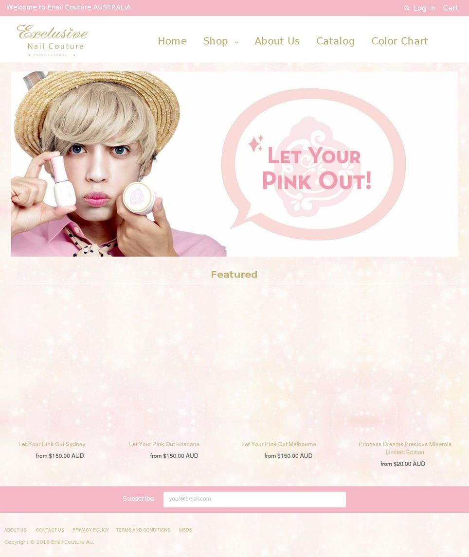 enailcoutureau.com shopify website screenshot