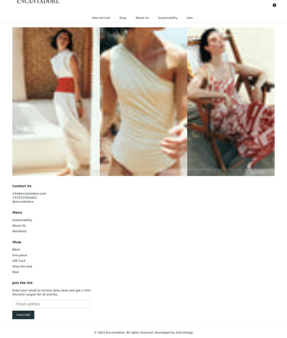 encantadore.com shopify website screenshot