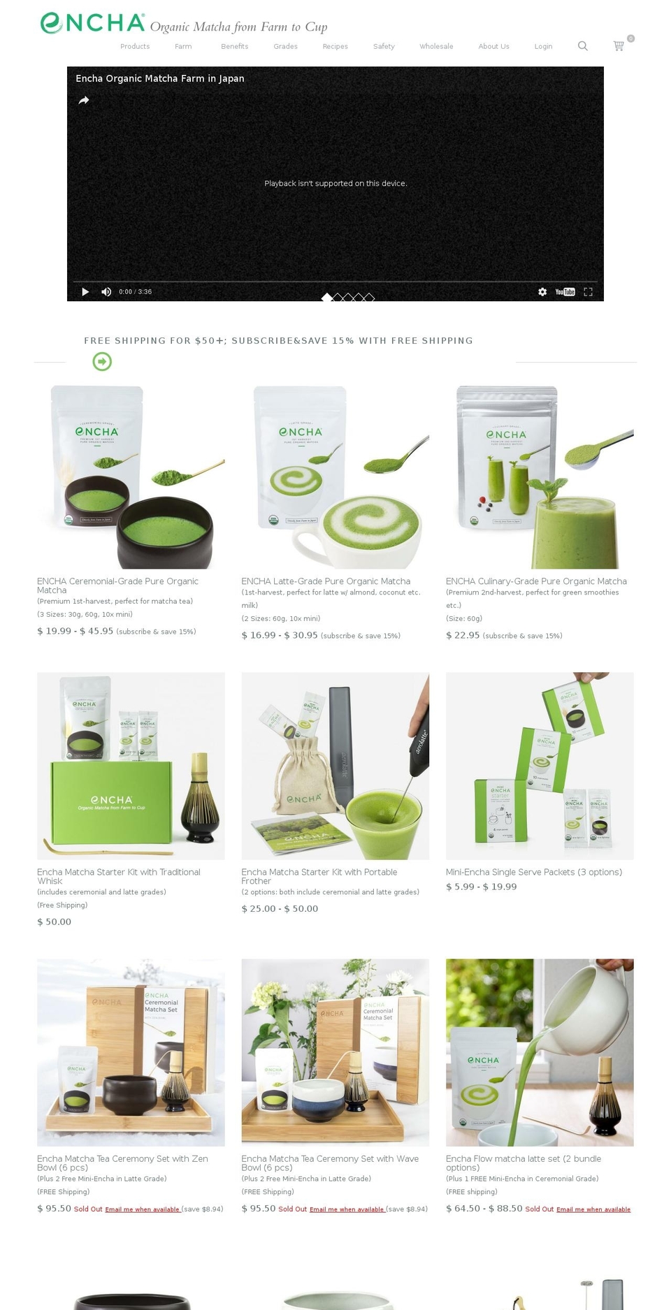 enchalife.com shopify website screenshot