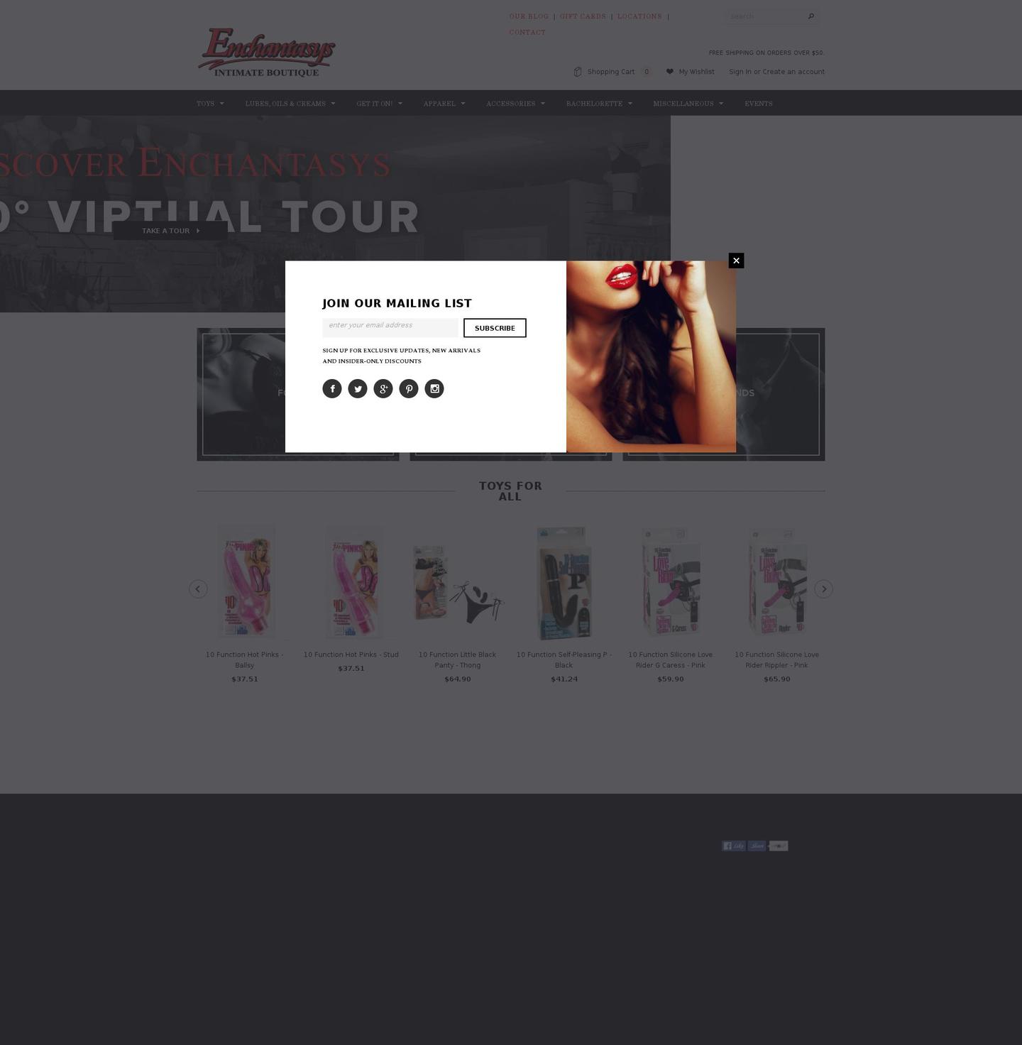 Ella Shopify theme site example enchantasys.com