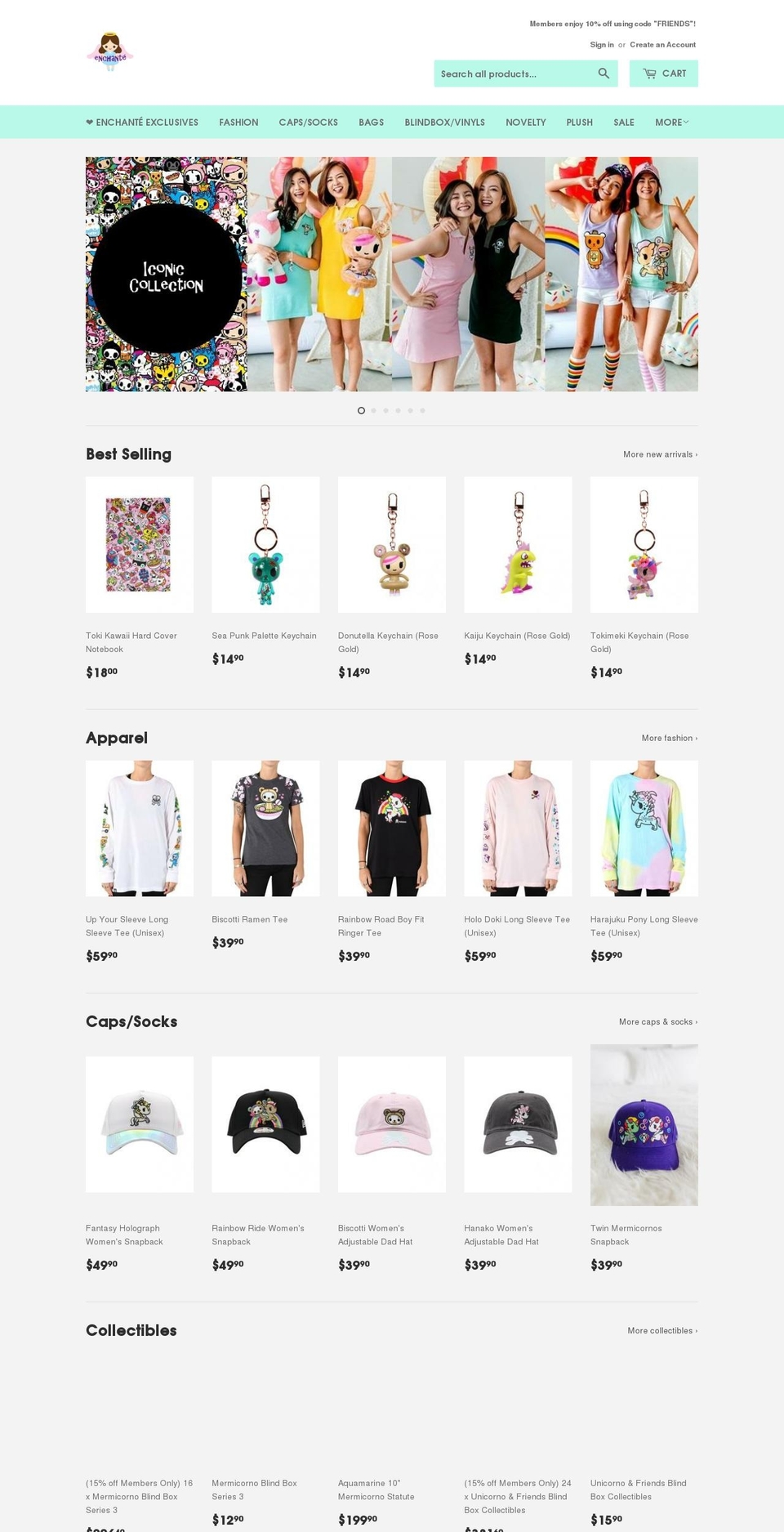 enchante-sg.com — Shopify storefront screenshot