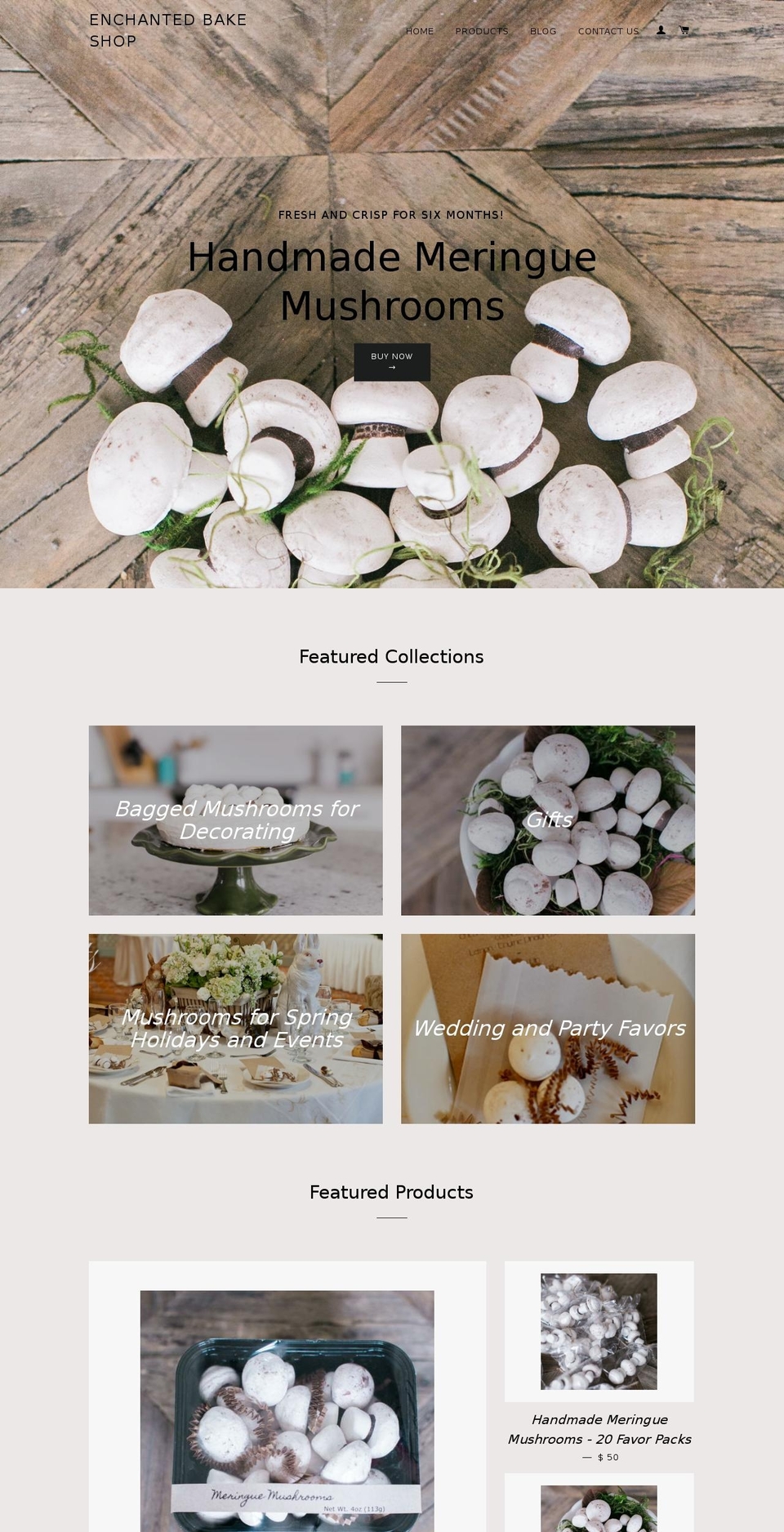 enchantedbakeshop.com shopify website screenshot